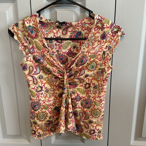 Hot Kiss Brand Boho style top. Size S. Bin 8 - Picture 2 of 6